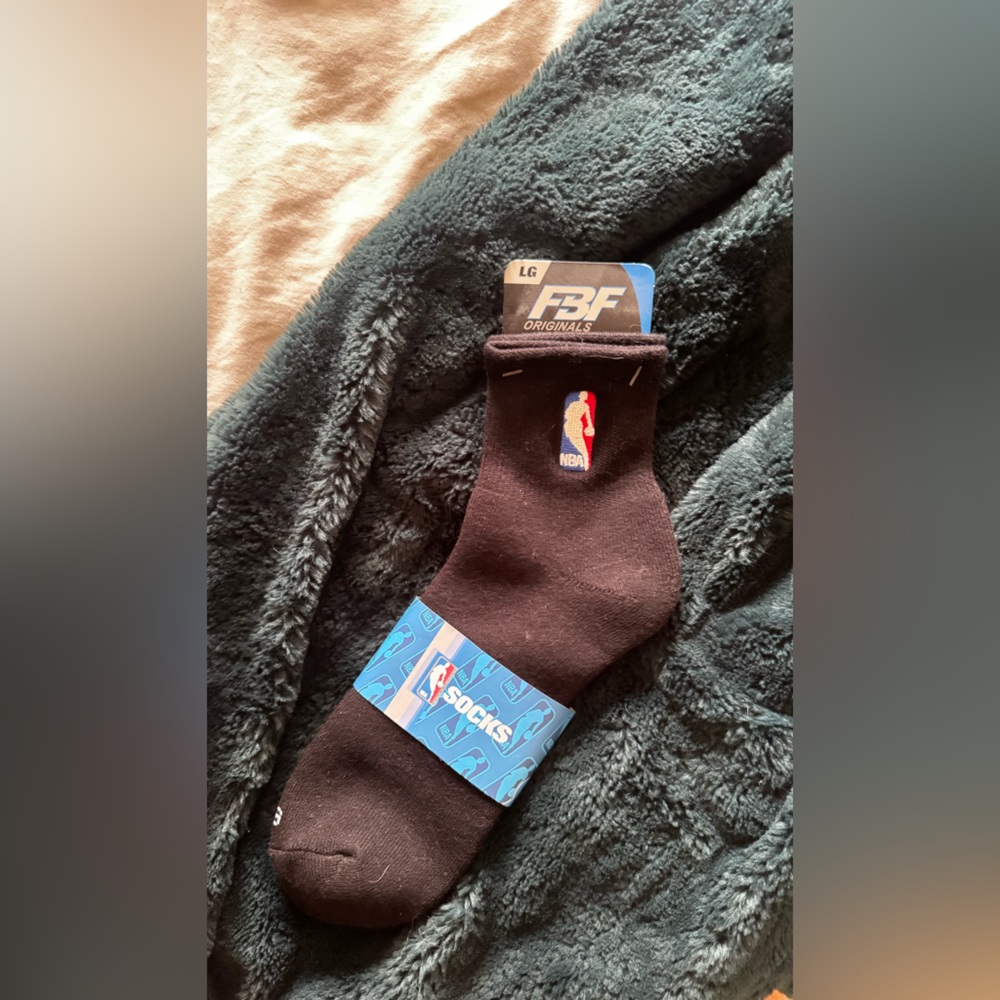 NBA Originals Black Athletic Socks